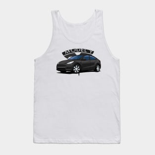 Model Y electric car black Tank Top